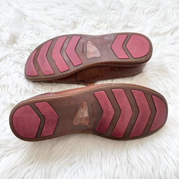 BORN Mens Driving Loafer Size 13M  Brown Leather Slip On Shoes Comfort Excellent - Picture 8 of 8